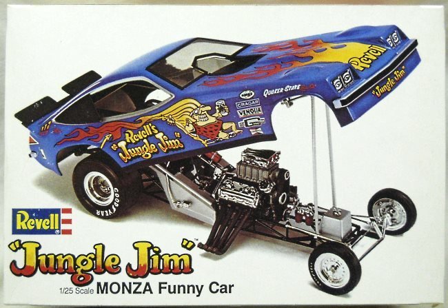 Revell 1/25 Jungle Jim Monza Funny Car, H1469 plastic model kit